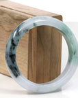 Baikalla Jewelry Jadeite Jade Bangle Bracelet Natural Burmese Blue-green Jadeite Jade Bangle Bracelet (56.19mm)