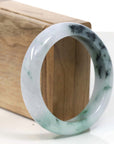 Baikalla Jewelry Jadeite Jade Bangle Bracelet Natural Burmese Blue-green Jadeite Jade Bangle Bracelet (56.19mm)