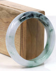 Baikalla Jewelry Jadeite Jade Bangle Bracelet Natural Burmese Blue-green Jadeite Jade Bangle Bracelet (56.19mm)