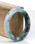Baikalla Jewelry Jadeite Jade Bangle Bracelet Copy of Copy of Copy of Copy of Natural Burmese Blue-green Jadeite Jade Bangle Bracelet (56.19mm)