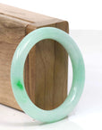 Baikalla Jewelry Jadeite Jade Bangle Bracelet Copy of Copy of Natural Burmese Apple Green Jadeite Jade Bangle Bracelet ( 53.6 mm)
