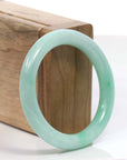 Baikalla Jewelry Jadeite Jade Bangle Bracelet Copy of Natural Burmese Apple Green Jadeite Jade Bangle Bracelet ( 53.6 mm)