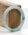 Baikalla Jewelry Jadeite Jade Bangle Bracelet Natural Burmese Apple Green Jadeite Jade Bangle Bracelet (54.76mm)