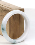 Baikalla Jewelry Jadeite Jade Bangle Bracelet Natural Jadeite Jade Blue-green Bangle Bracelet (58.52 mm)