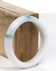 Baikalla Jewelry Jadeite Jade Bangle Bracelet Natural Jadeite Jade Blue-green Bangle Bracelet (58.52 mm)