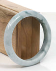 Baikalla Jewelry Jadeite Jade Bangle Bracelet Natural Burmese Blue-green Jadeite Jade Bangle Bracelet (56.19mm)
