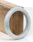 Baikalla Jewelry Jadeite Jade Bangle Bracelet Natural Lavender-Green Burmese Jadeite Jade Bangle (56.52 mm )