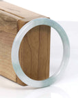 Baikalla Jewelry Jadeite Jade Bangle Bracelet Baikalla "Petite" Natural Burmese Blue-green Jadeite Jade Bangle Bracelet (53.9 mm)
