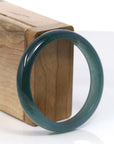 Baikalla Jewelry Jadeite Jade Bangle Bracelet Copy of High Natural Guatemalan Blue Jadeite Jade Bangle Bracelet (60.91 mm)