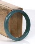 Baikalla Jewelry Jadeite Jade Bangle Bracelet Copy of High Natural Guatemalan Blue Jadeite Jade Bangle Bracelet (60.91 mm)