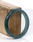 Baikalla Jewelry Jadeite Jade Bangle Bracelet Copy of High Natural Guatemalan Blue Jadeite Jade Bangle Bracelet (60.91 mm)