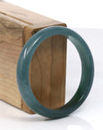 Baikalla Jewelry Jadeite Jade Bangle Bracelet Copy of High Natural Guatemalan Blue Jadeite Jade Bangle Bracelet (60.91 mm)