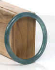 Baikalla Jewelry Jadeite Jade Bangle Bracelet Natural Guatemalan Blue Jadeite Jade Bangle Bracelet (58.96 mm)