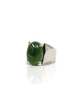 Baikalla Jewelry Jade Ring Copy of Copy of Copy of Baikalla™ "Signature Signet" Sterling Silver Real Green Nephrite Jade Classic Men's Ring