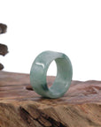 Baikalla Jewelry Jadeite Jade Bangle Bracelet Copy of Copy of Genuine Burmese Blue-green Jadeite Jade Men's Band Ring