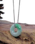 Baikalla Jewelry Jade Pendant Necklace Copy of Copy of Copy of Copy of Baikalla "Good Luck Button" Necklace Green Jadeite Jade Pendant For Men