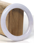 Baikalla "Traditional Full Round" Light Lavender Jadeite Jade Bangle Bracelet (59.7mm)