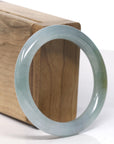 Baikalla Icy Oil Green / Hazel Jadeite Jade Bangle Bracelet (53.6mm)