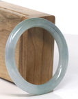 Baikalla Icy Oil Green / Hazel Jadeite Jade Bangle Bracelet (53.6mm)
