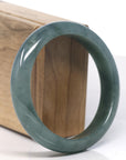 Baikalla Deep Oil-Green Jade Bangle Bracelet (59.7mm)