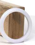 Baikalla Light Lavender Jadeite Jade Bangle Bracelet (55.6mm)