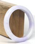 Baikalla Lavender Jadeite Jade Bangle Bracelet (59.6mm)