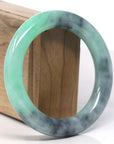 Baikalla Vibrant Green & WuJi Jadeite Jade Bangle Bracelet (57.6mm)