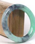 Baikalla Vibrant Green & WuJi Jadeite Jade Bangle Bracelet (57.6mm)