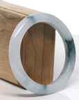 Baikalla Icy Blue-Green Jadeite Jade Bangle Bracelet (57.7mm)