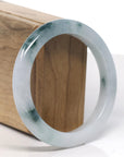 Baikalla Icy Blue-Green Jadeite Jade Bangle Bracelet (57.7mm)