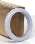 Baikalla Icy Lavender Jadeite Jade Bangle Bracelet (53mm)