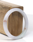 Baikalla Lavender with Specks of SaJin "Golden Dust" Jadeite Jade Bangle Bracelet (55.4mm)