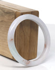 Baikalla Lavender with Specks of SaJin "Golden Dust" Jadeite Jade Bangle Bracelet (55.4mm)