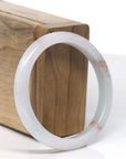 Baikalla Lavender with Specks of SaJin "Golden Dust" Jadeite Jade Bangle Bracelet (55.4mm)