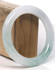 Baikalla Icy Green Jadeite Jade Bangle Bracelet (58.2mm)