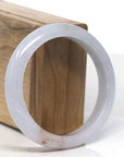 Baikalla Light Lavender with SaJin "Golden Dust" Jadeite Jade Bangle Bracelet (57.6mm)