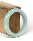 Baikalla Jewelry Jadeite Jade Bangle Bracelet Baikalla Natural Burmese High-quality AppleGreen Jadeite Jade Bangle Bracelet (52.21mm)