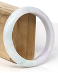 Baikalla Jewelry Jadeite Jade Bangle Bracelet Baikalla Natural Burmese Light Lavender and Green Jadeite Jade Bangle Bracelet (62.58mm)
