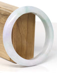 Baikalla Jewelry Jadeite Jade Bangle Bracelet Baikalla Natural Burmese Light Lavender and Green Jadeite Jade Bangle Bracelet (62.58mm)