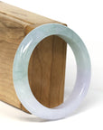 Baikalla Jewelry Jadeite Jade Bangle Bracelet Natural High Quality Burmese Icy Lavender Green Jadeite Jade Bangle Bracelet (collectible) (55.30mm)
