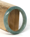 Baikalla Jewelry Jadeite Jade Bangle Bracelet Natural Burmese Icy Oil Green Jadeite Jade Bangle Bracelet (58.86mm)