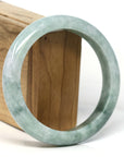 Baikalla Jewelry Jadeite Jade Bangle Bracelet Baikalla "Half Round" Green Jadeite Jade Bangle Bracelet (62.61 mm)