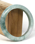 Baikalla Jewelry Jadeite Jade Bangle Bracelet Baikalla "Half Round" Green Jadeite Jade Bangle Bracelet (62.61 mm)