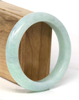 Baikalla Jewelry Jadeite Jade Bangle Bracelet Baikalla "Half Round" Green Jadeite Jade Bangle Bracelet (58.48 mm)