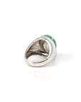 Baikalla Jewelry Jadeite Engagement Ring Copy of Copy of Baikalla 18k White Gold Imperial Green Jadeite Jade Men's Ring With VS1 Diamonds