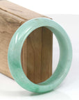 Baikalla Jewelry Jadeite Jade Bangle Bracelet Copy of Baikalla Classic Green Natural Jadeite Jade Wider Bangle Bracelet (57.8 mm)