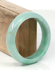 Baikalla Jewelry Jadeite Jade Bangle Bracelet Copy of Baikalla Classic Green Natural Jadeite Jade Wider Bangle Bracelet (57.8 mm)