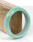 Baikalla Jewelry Jadeite Jade Bangle Bracelet Copy of Baikalla Classic Green Natural Jadeite Jade Wider Bangle Bracelet (57.8 mm)