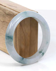 Baikalla Jewelry Jadeite Jade Bangle Bracelet Copy of Copy of Burmese High-end Ice Blue-green Jade Jadeite Bangle Bracelet (58.83mm) ( Collectibles )T086