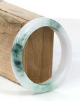 Baikalla Jewelry Jadeite Jade Bangle Bracelet Copy of Copy of Genuine Burmese Blue green & Lavender Jadeite Jade Bangle Bracelet (58.73mm)